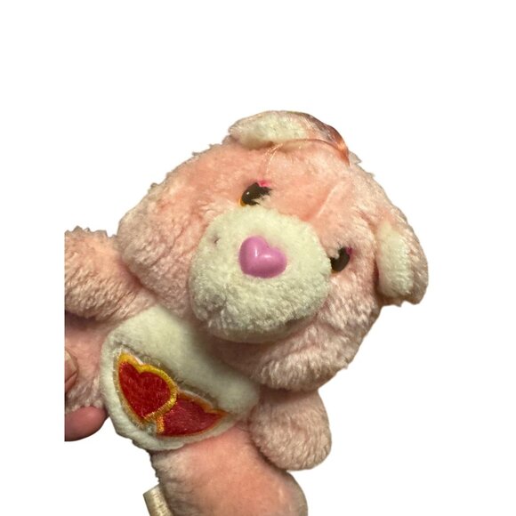 Kenner Care Bears Love-A-Lot Share Bears Plush Pink White 2 Heart Design 1983 - Picture 1 of 7